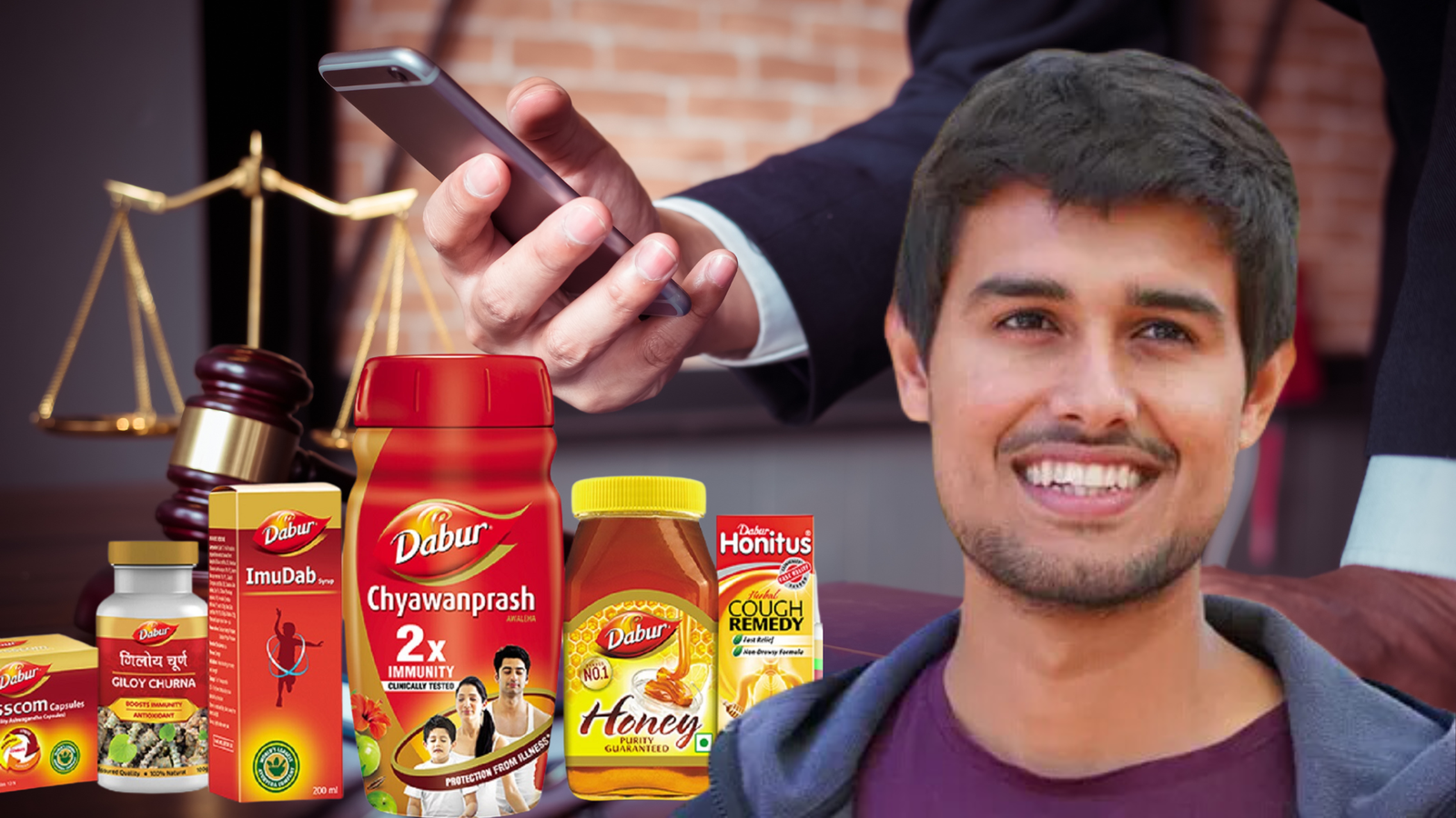 Dhruv Rathee vs Dabur